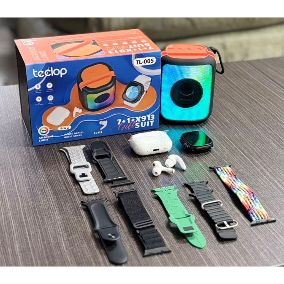 Combo Tecno Reloj/Audifonos/Parlante